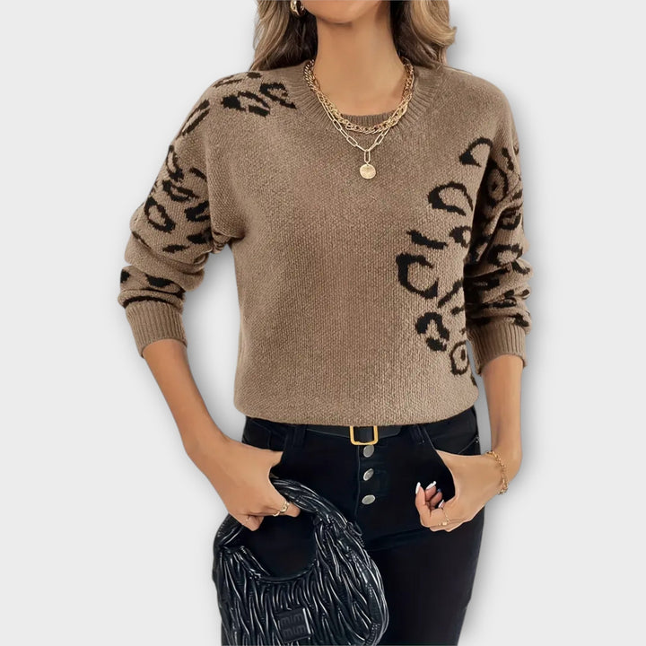 Sabrin - Leopard Design Sweater