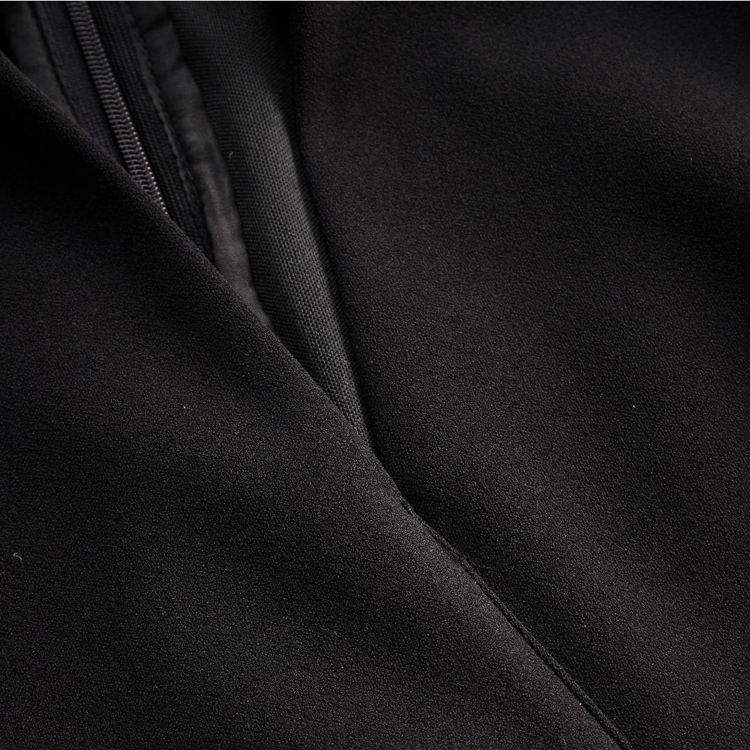 Kate - Black dress with mandarin collar