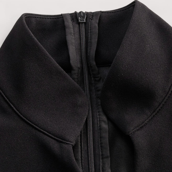 Kate - Black dress with mandarin collar