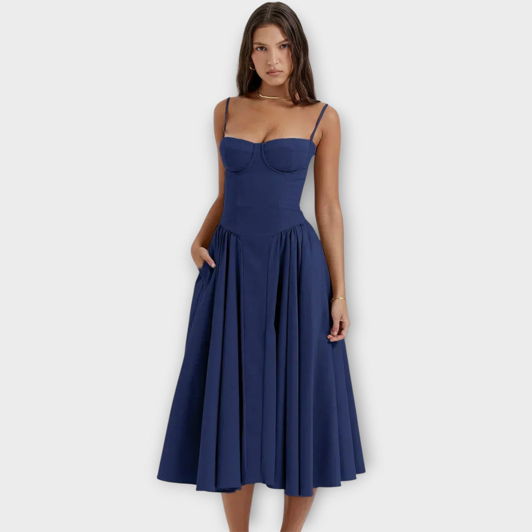 Gesine - Sleeveless Corset Midi Dress