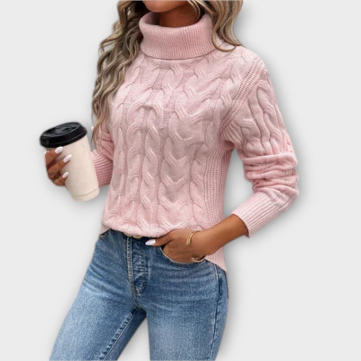 Melina – Elegant Roll Neck Sweater