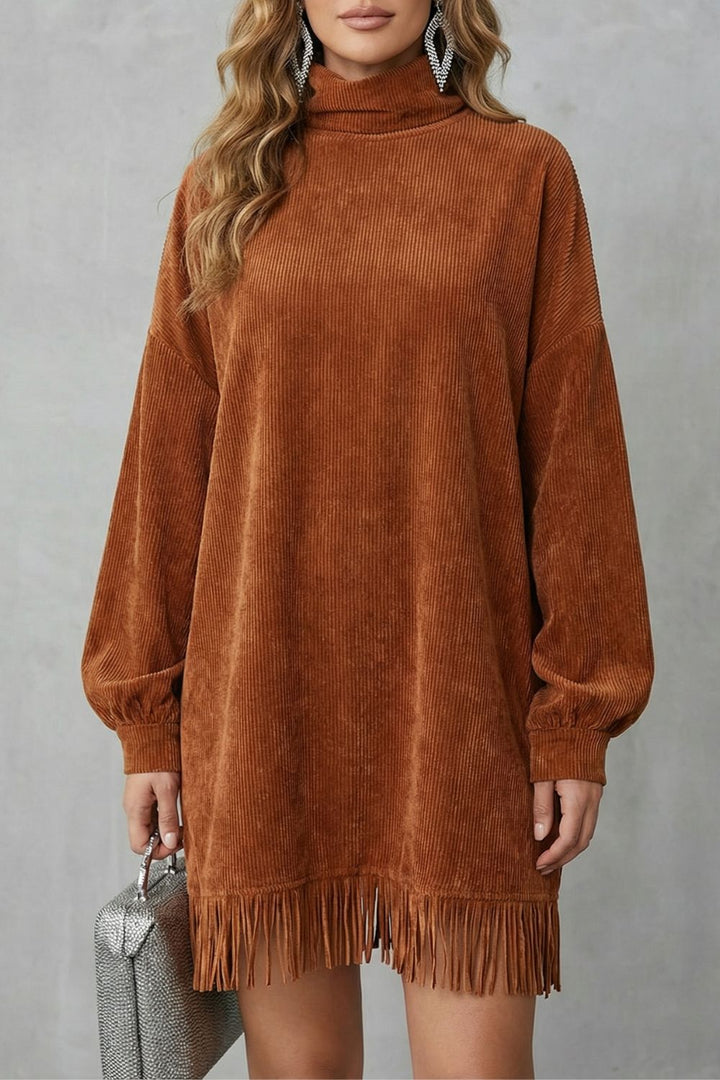 Castellaine –  Turtleneck mini dress