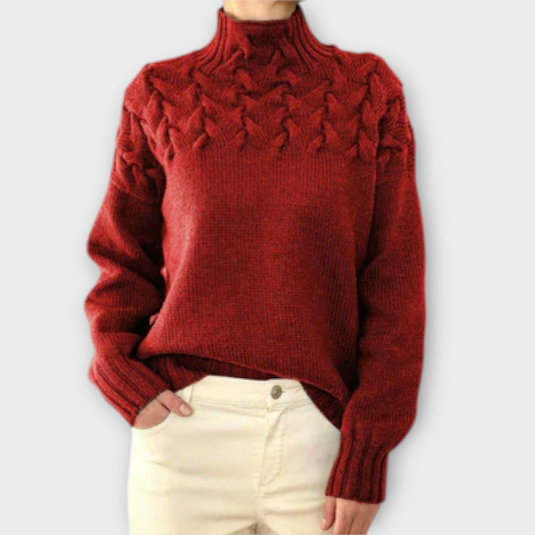 Eva - Jumper with Cable Knit Detail