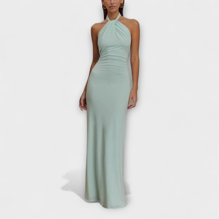 Lagoon - Slinky Halter Maxi Dress