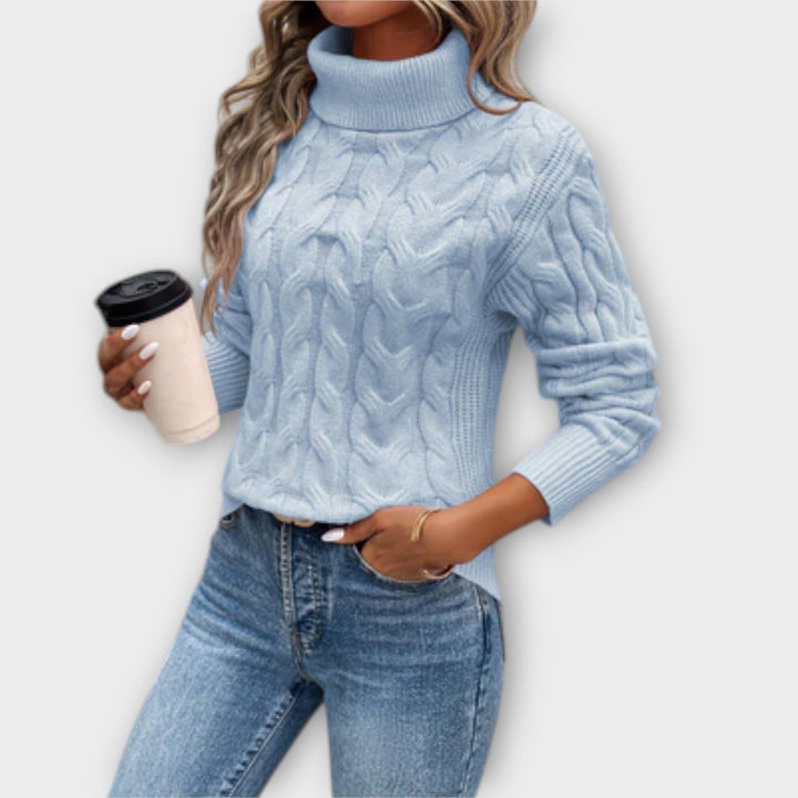 Melina – Elegant Roll Neck Sweater