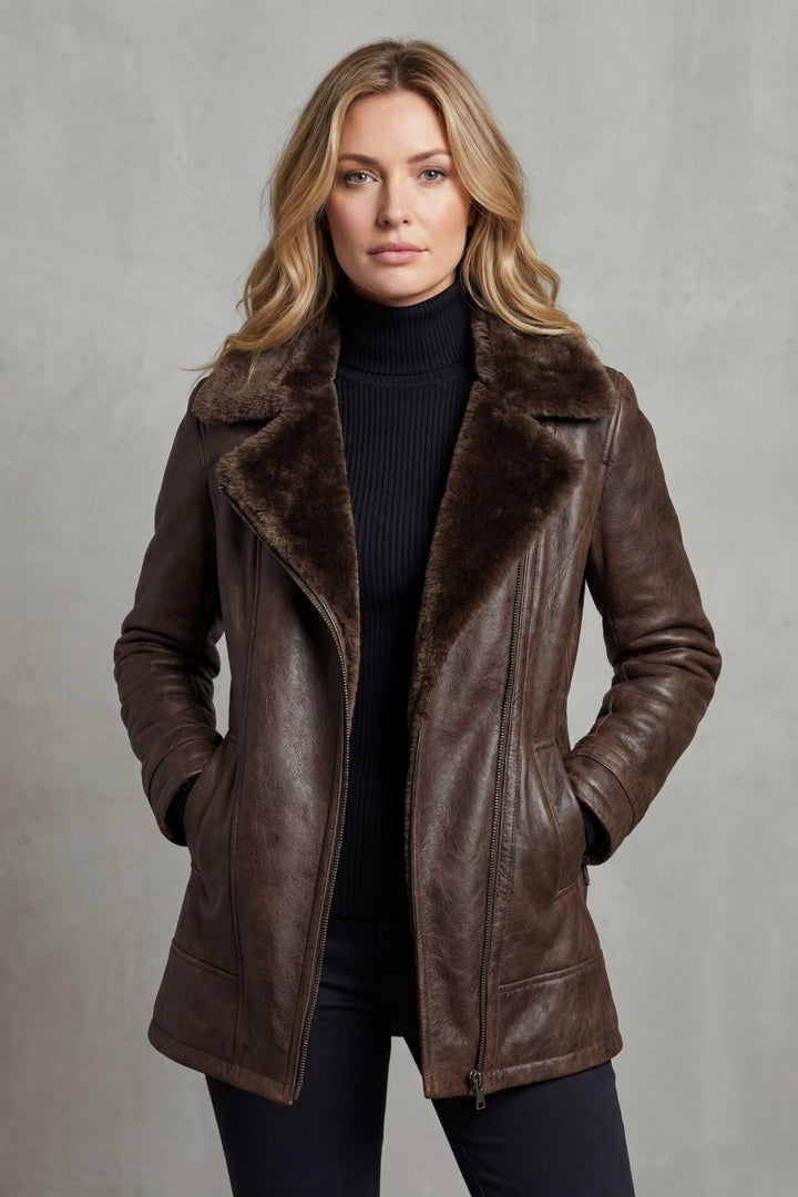 Ravella – Shearling-lined jacket