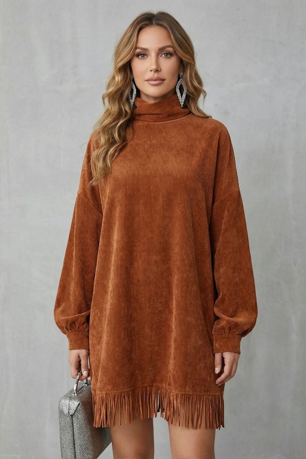 Castellaine –  Turtleneck mini dress