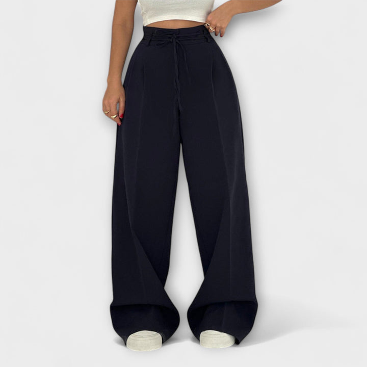 Jill – Lace-Up Casual Trousers