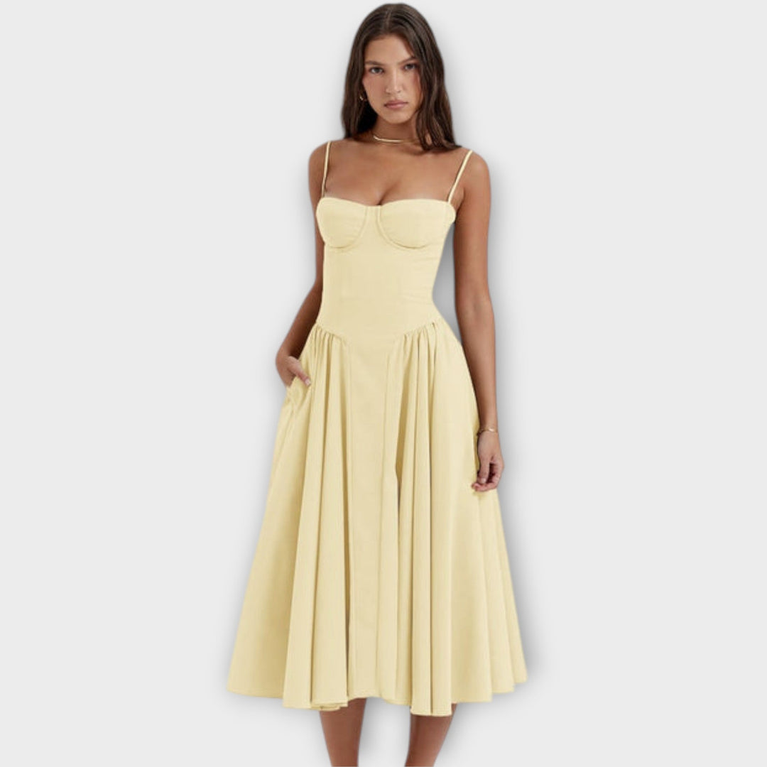 Gesine - Sleeveless Corset Midi Dress