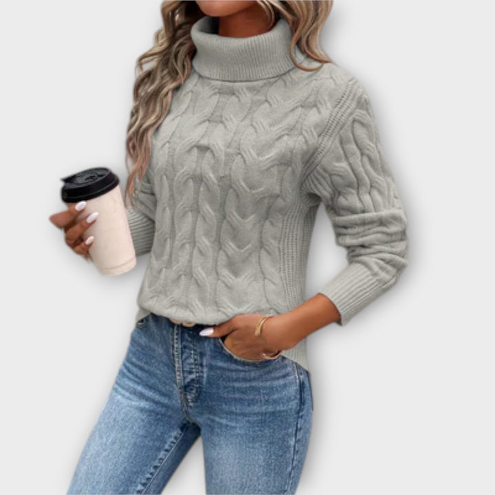 Melina – Elegant Roll Neck Sweater