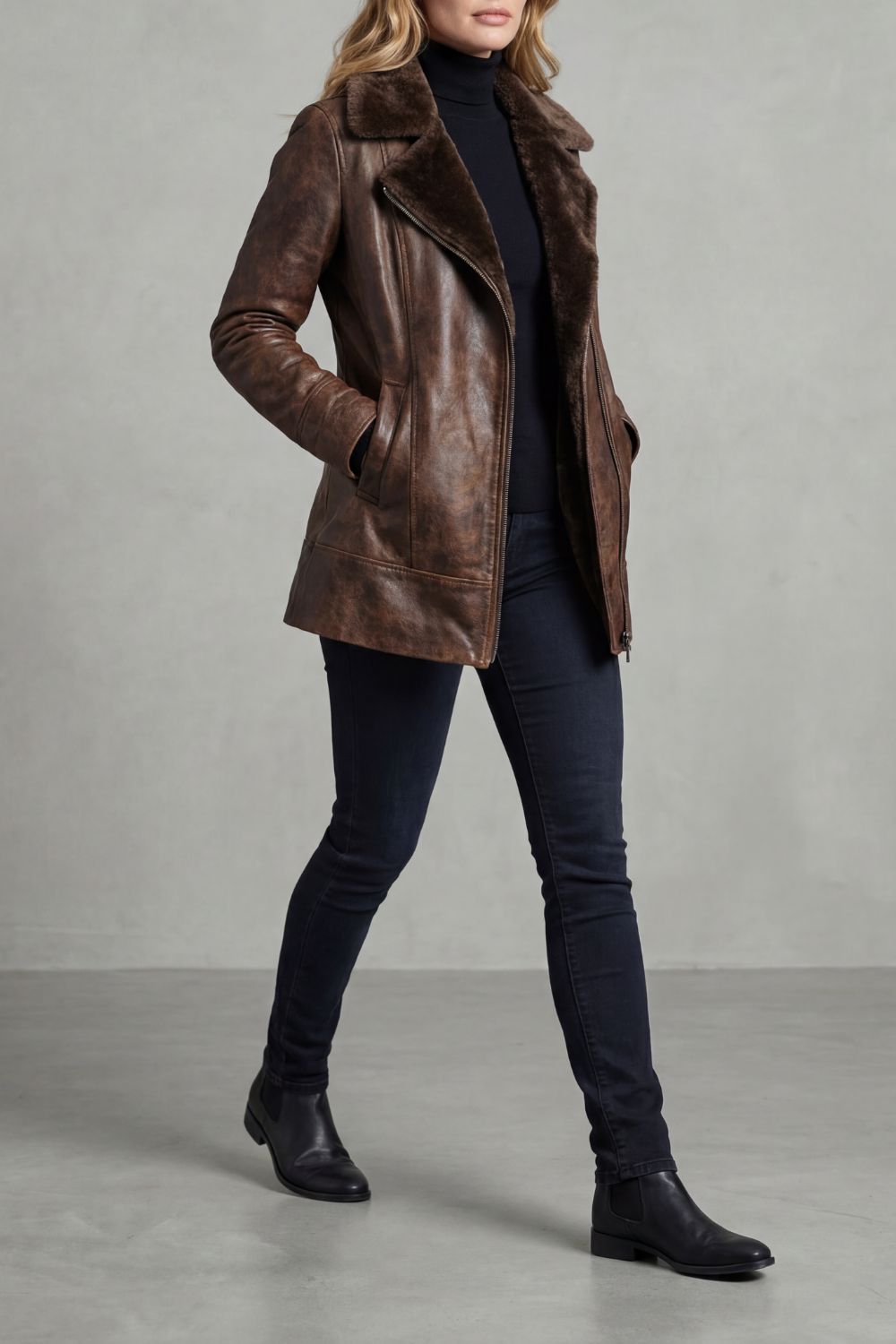 Ravella – Shearling-lined jacket
