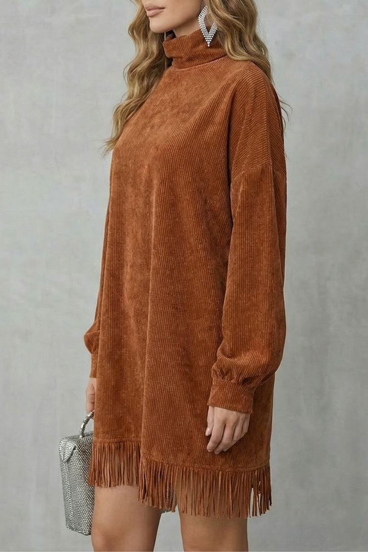 Castellaine –  Turtleneck mini dress