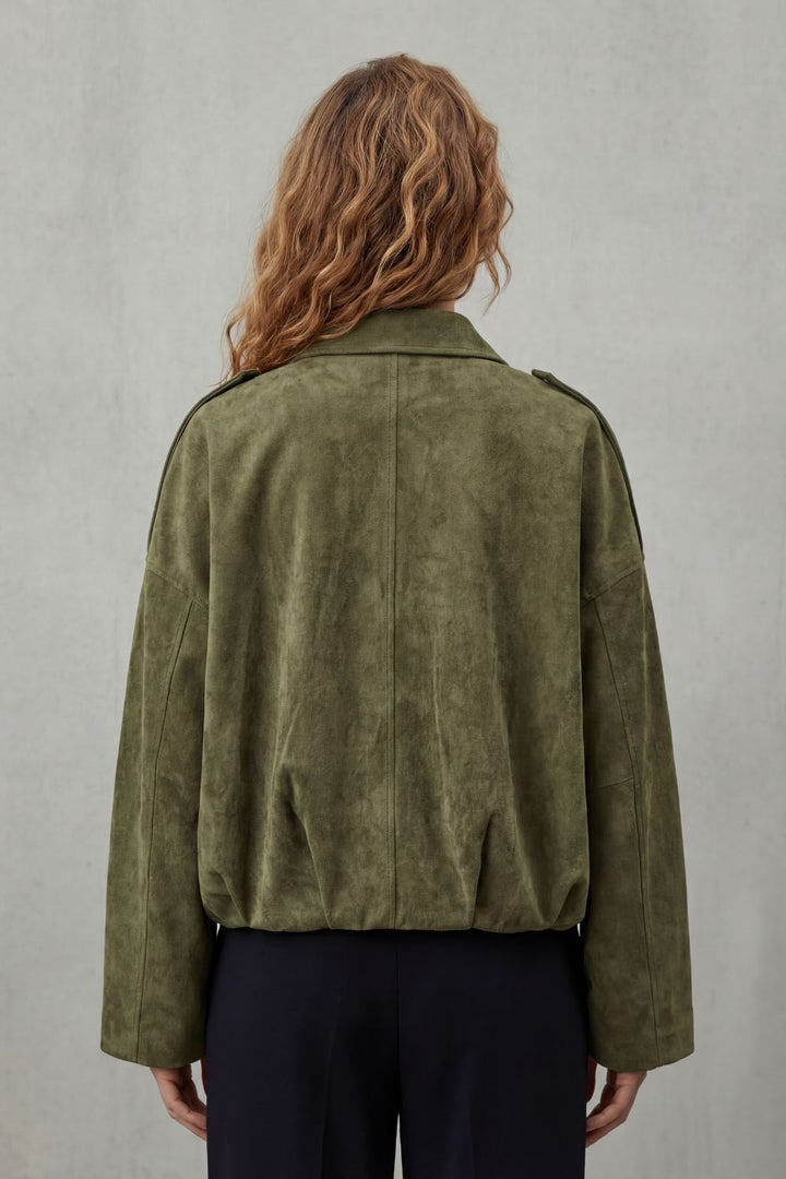 Solenné –  Suede bomber jacket