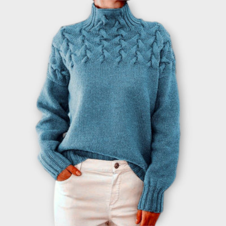 Eva - Jumper with Cable Knit Detail