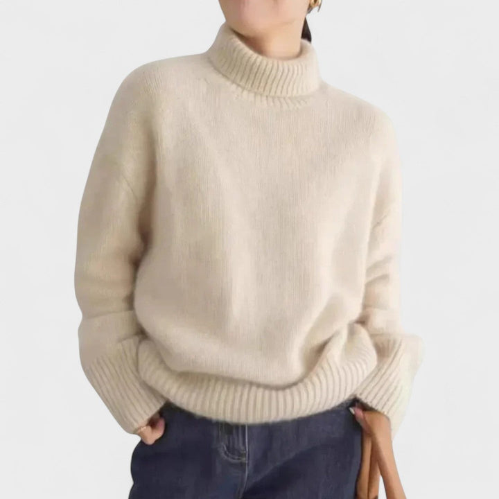 Edith - High Collar Cashmere Jumper