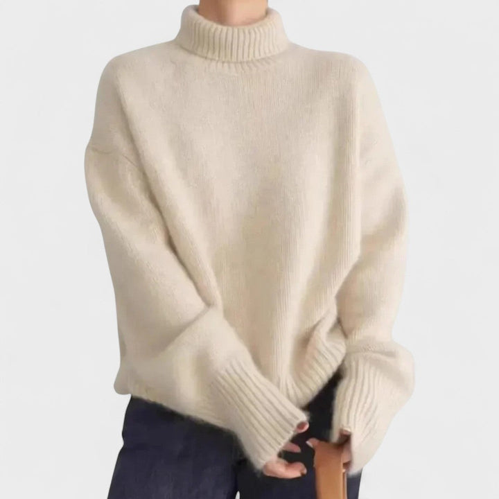 Edith - High Collar Cashmere Jumper