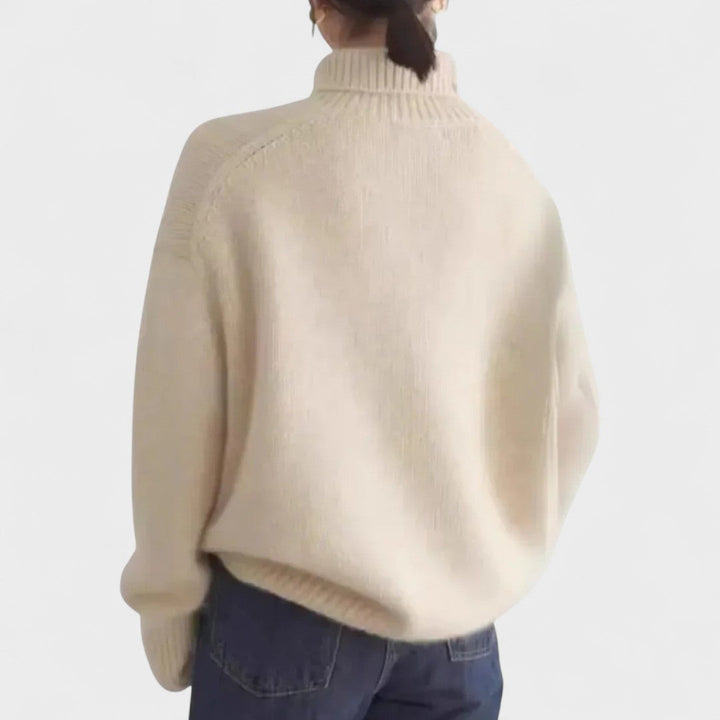 Edith - High Collar Cashmere Jumper