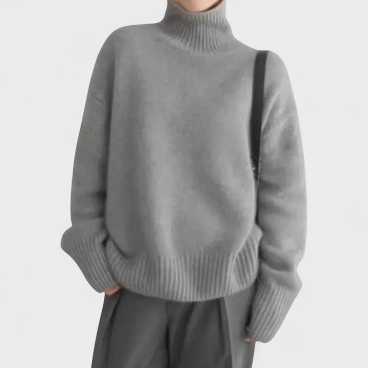 Edith - High Collar Cashmere Jumper