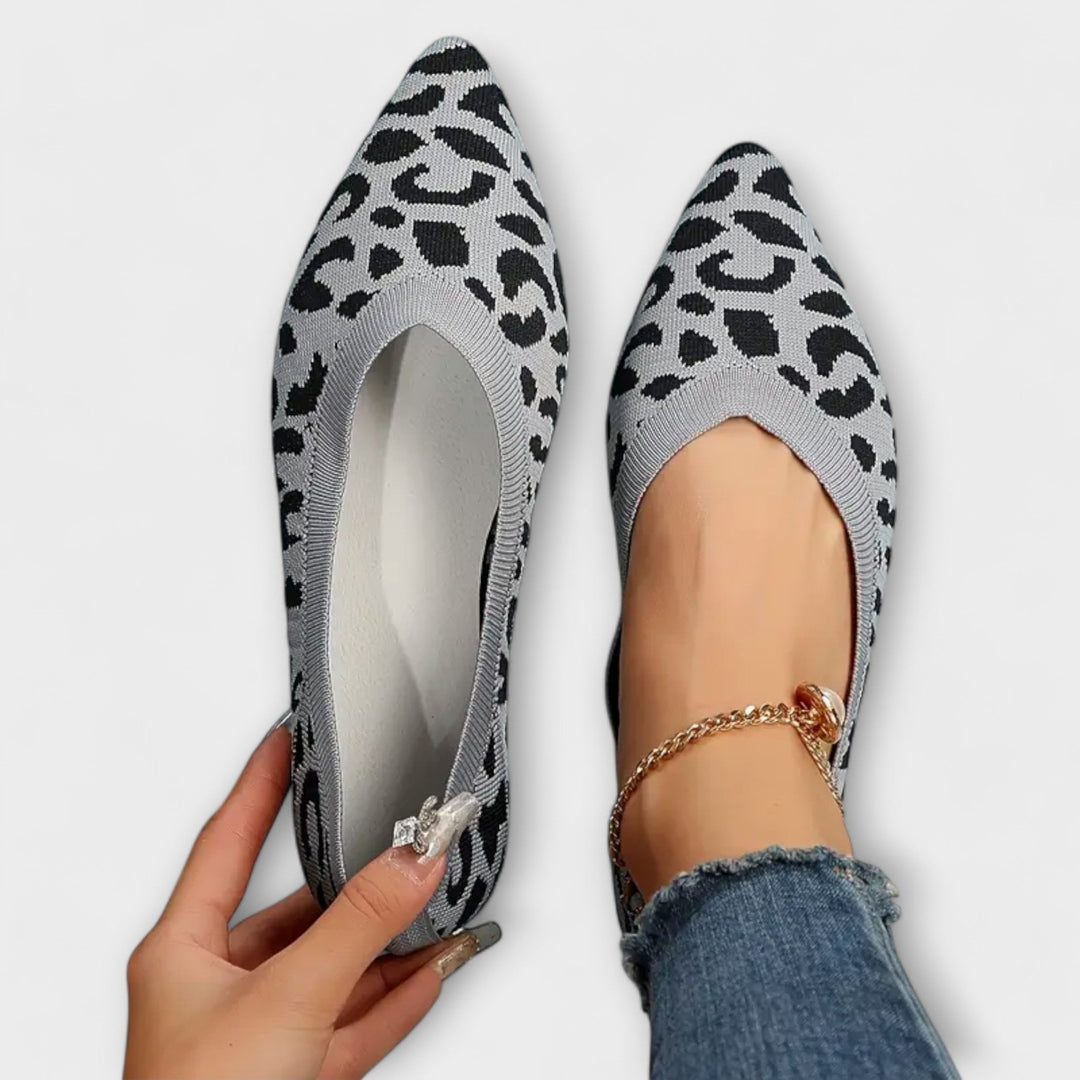 Melissa - Leopard Print Pointed Flats