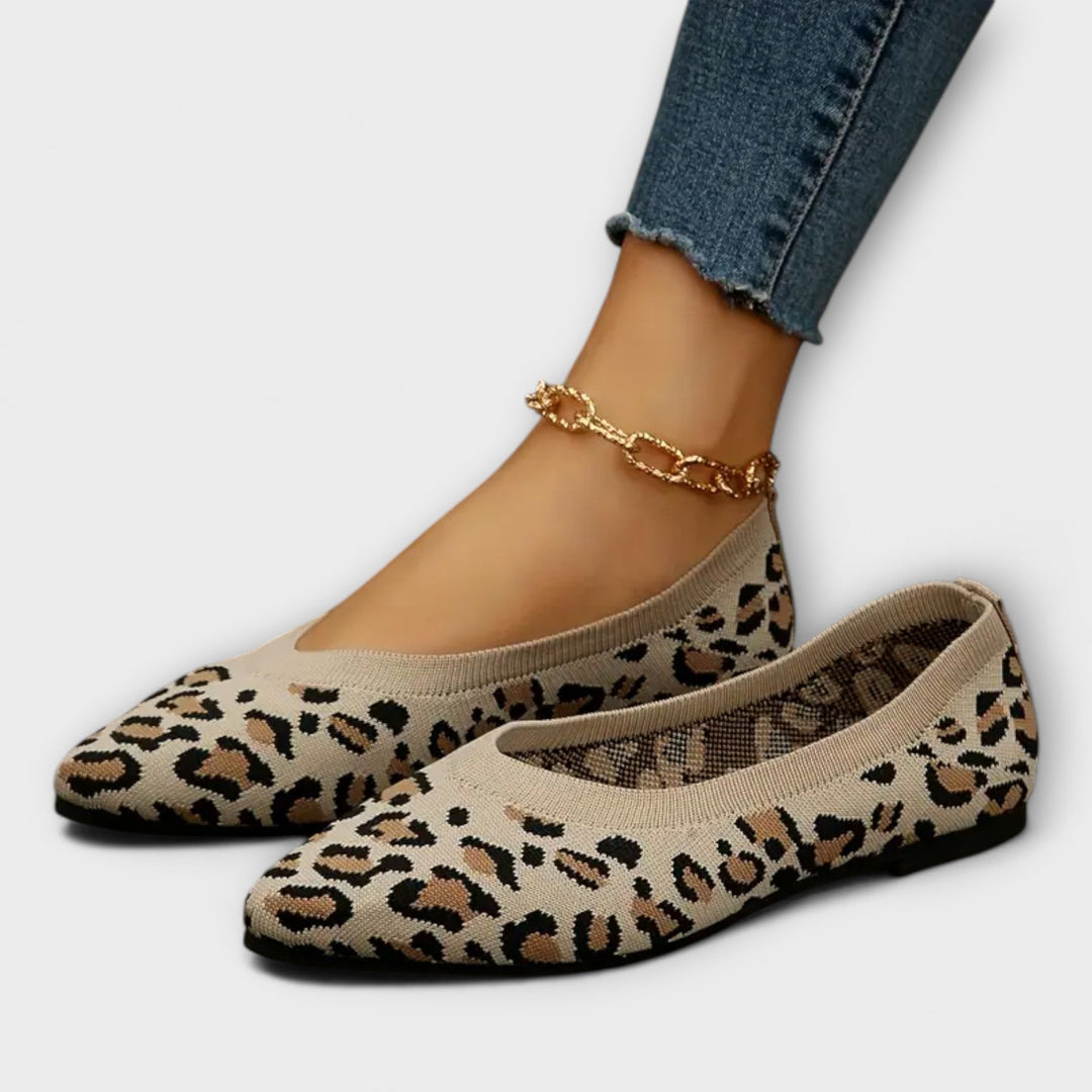 Melissa - Leopard Print Pointed Flats