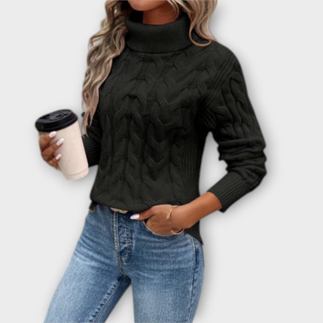 Melina – Elegant Roll Neck Sweater