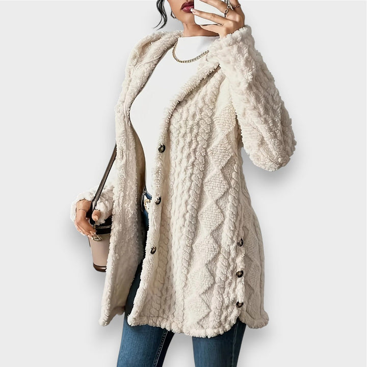 Charlotte - Plush Hooded Cardigan