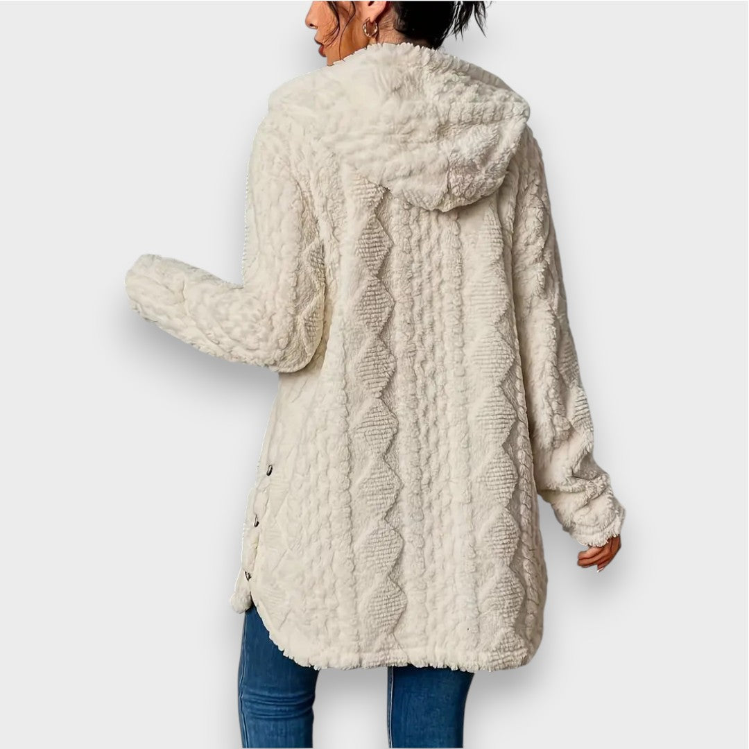 Charlotte - Plush Hooded Cardigan
