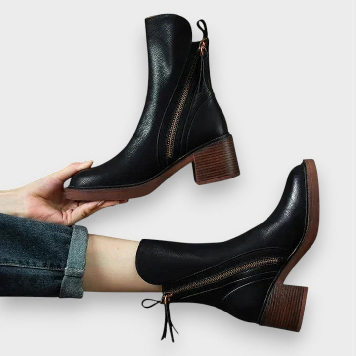 Klara - Leather Ankle Boots
