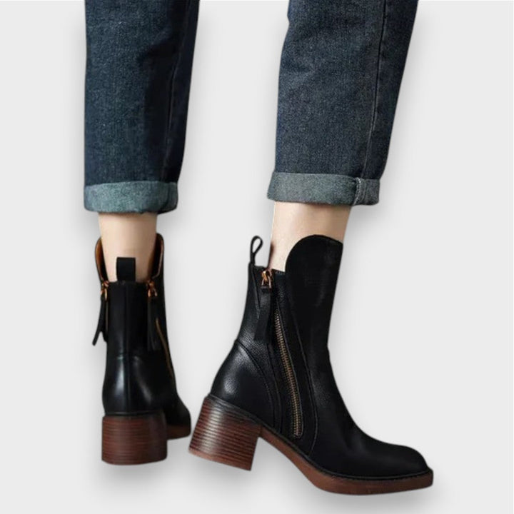 Klara - Leather Ankle Boots