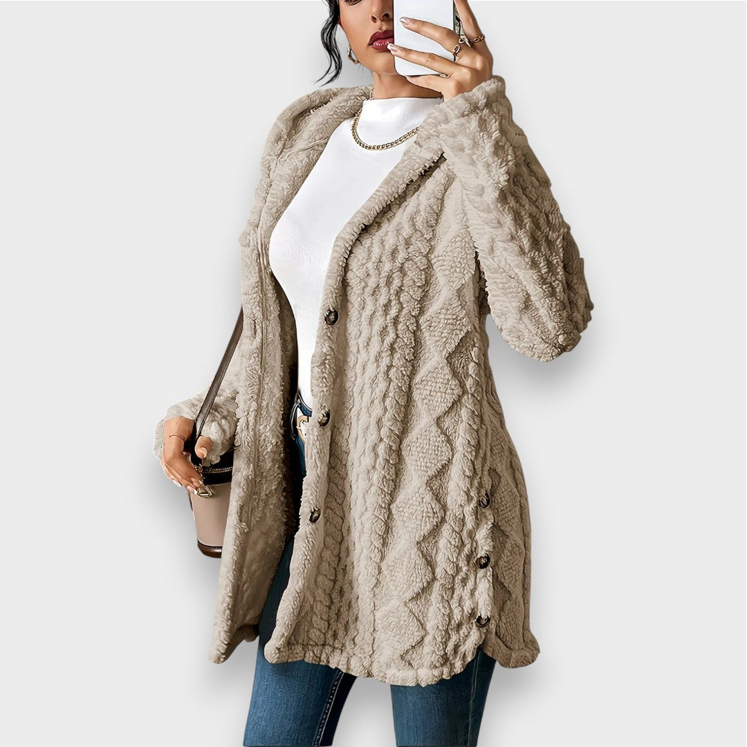 Charlotte - Plush Hooded Cardigan