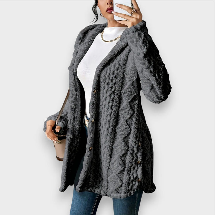 Charlotte - Plush Hooded Cardigan