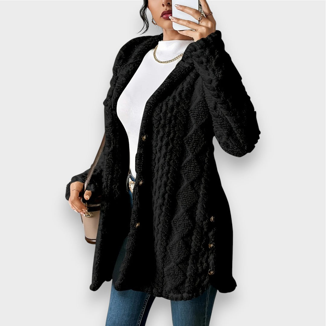 Charlotte - Plush Hooded Cardigan