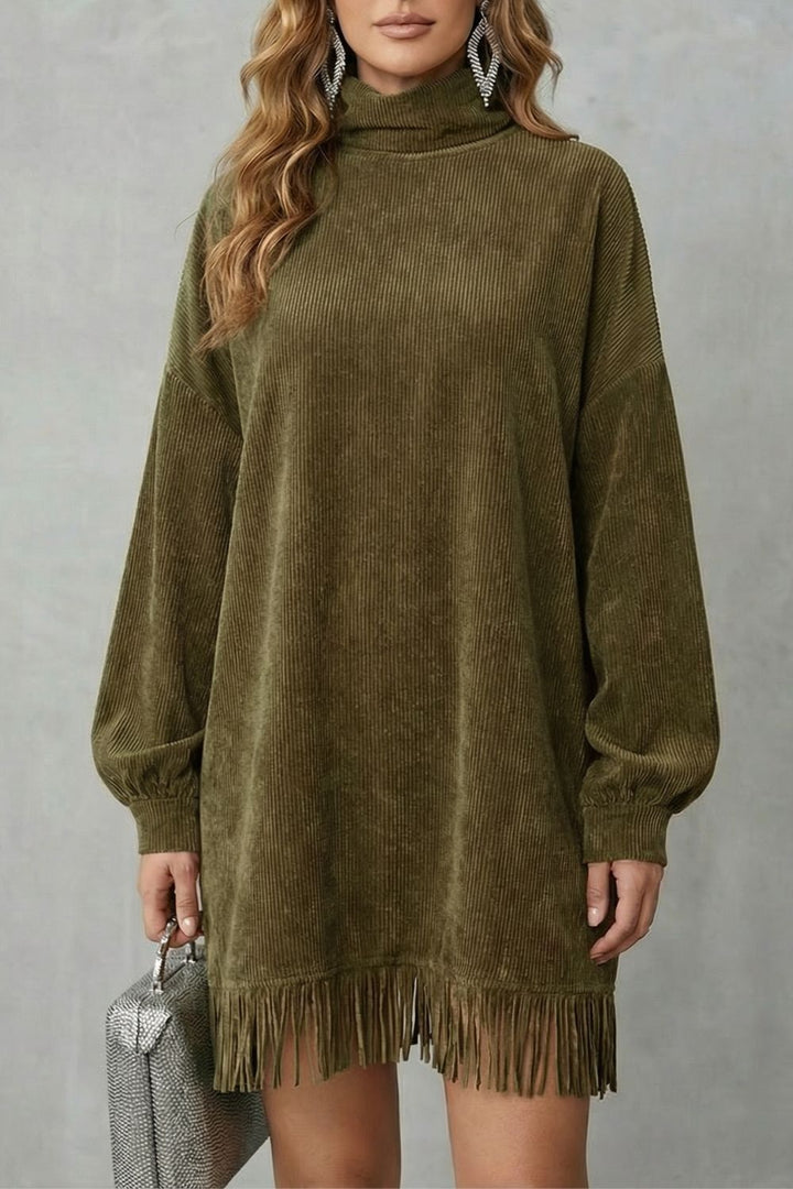 Castellaine –  Turtleneck mini dress