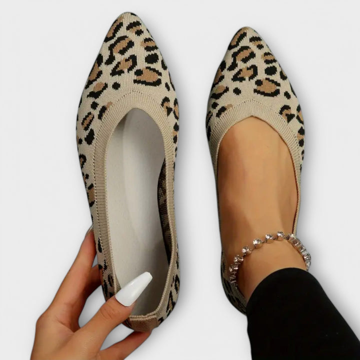 Melissa - Leopard Print Pointed Flats