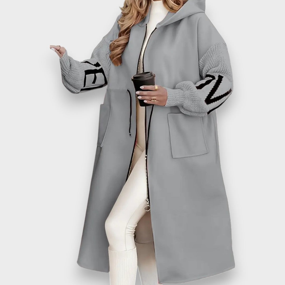 Rosana - Elegant Hooded Coat