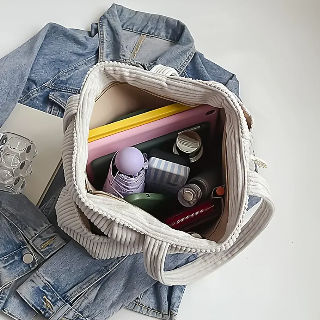 Mara - Ribbed Tote Bag