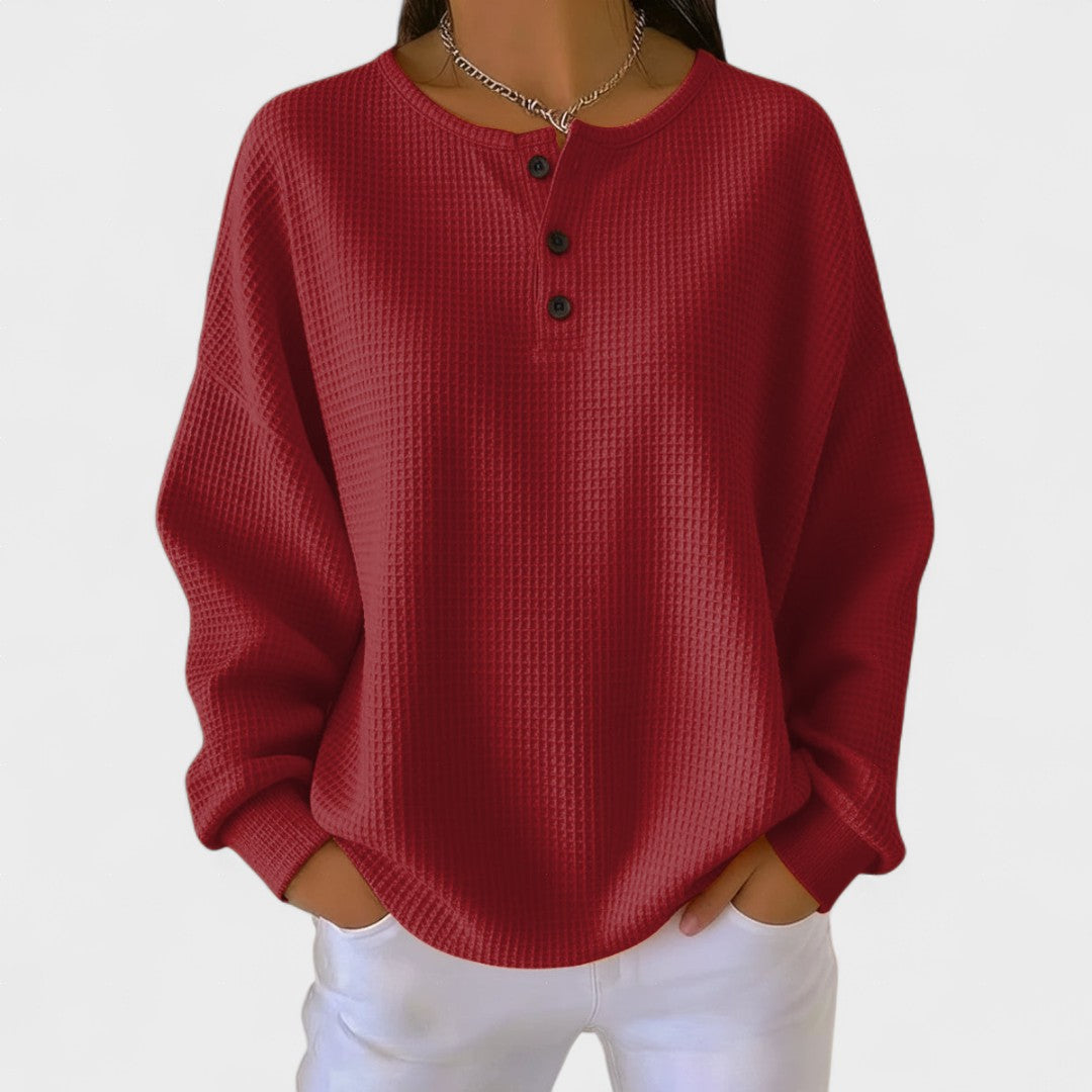 Piper - Waffle Knit Henley