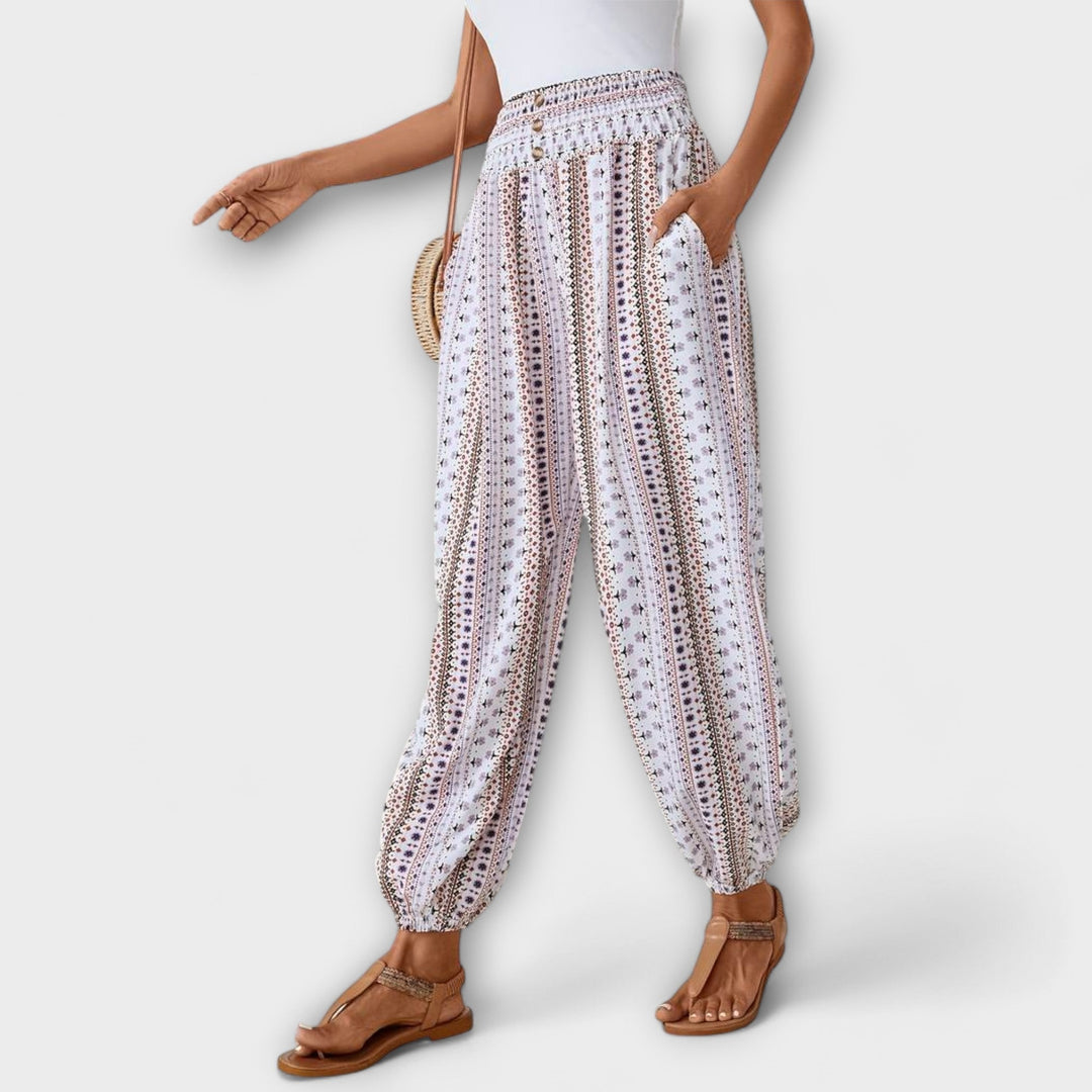 Scarlett – Trousers with Ethnic Print