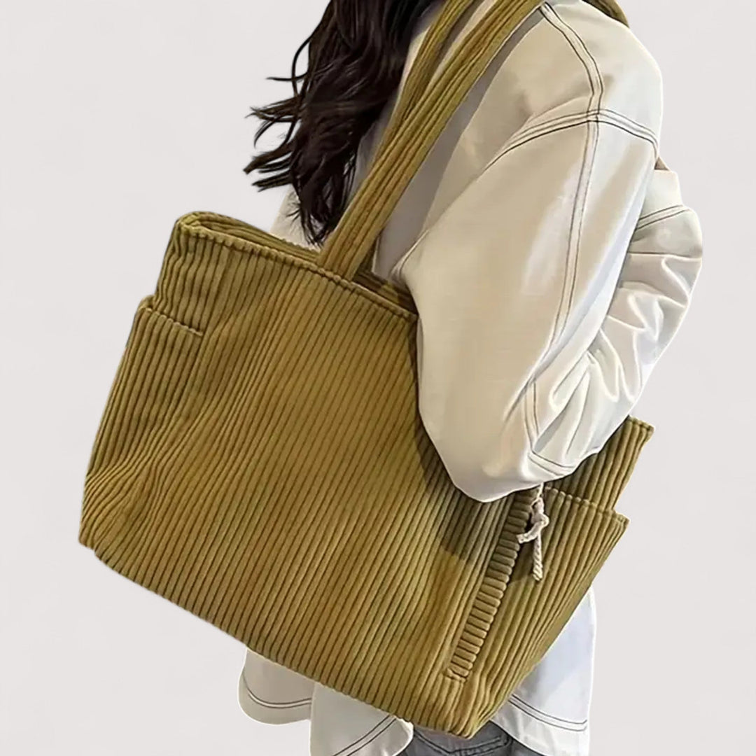 Mara - Ribbed Tote Bag