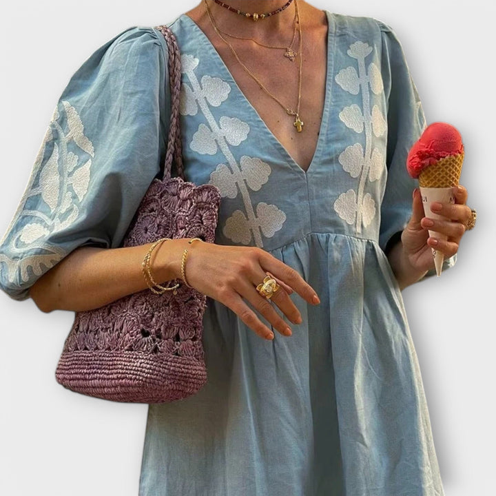 Rena - Elegant Printed Dress