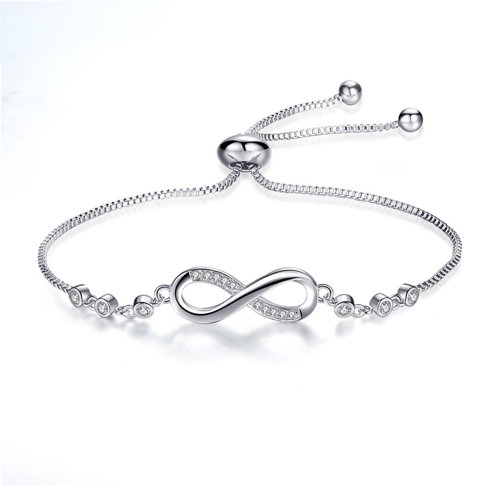 Sarah - Chic Rose Gold Infinity Adjustable Bracelet