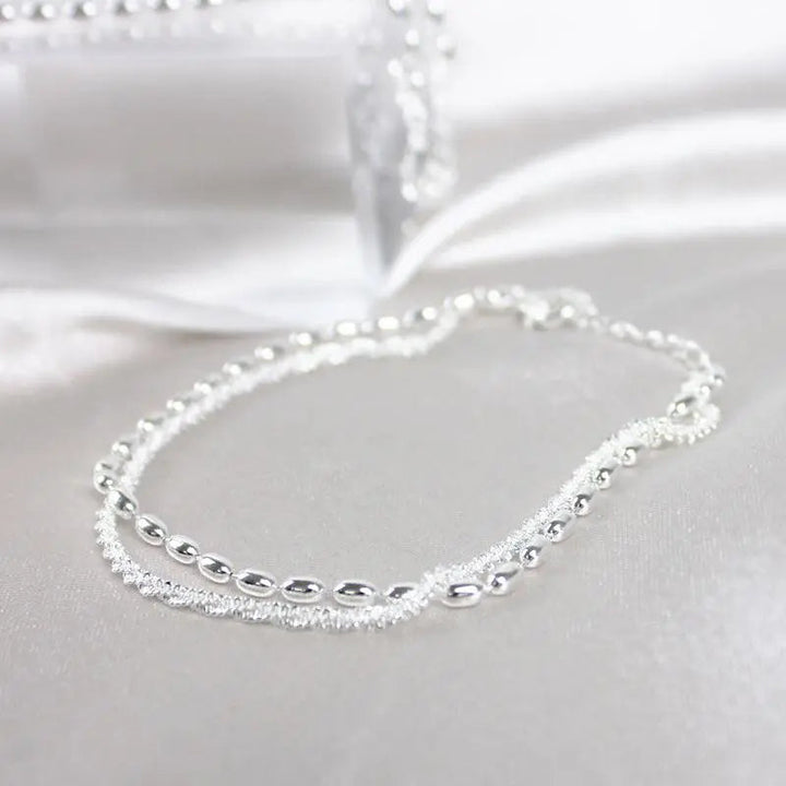 Ema - Elegant Silver Bracelet Set with Zirconia Stones