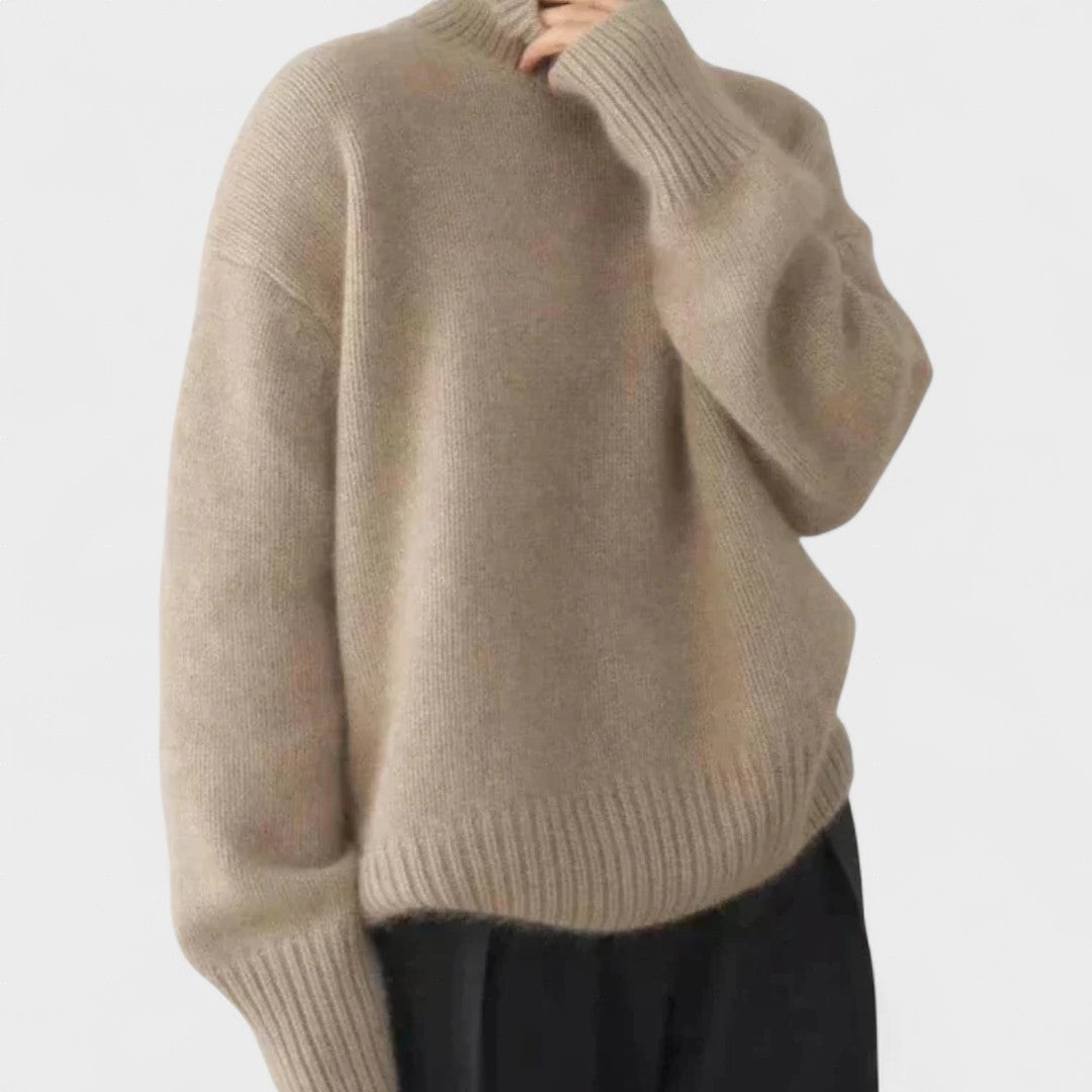 Edith - High Collar Cashmere Jumper