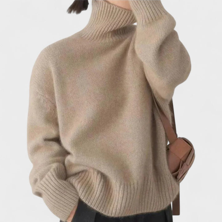 Edith - High Collar Cashmere Jumper