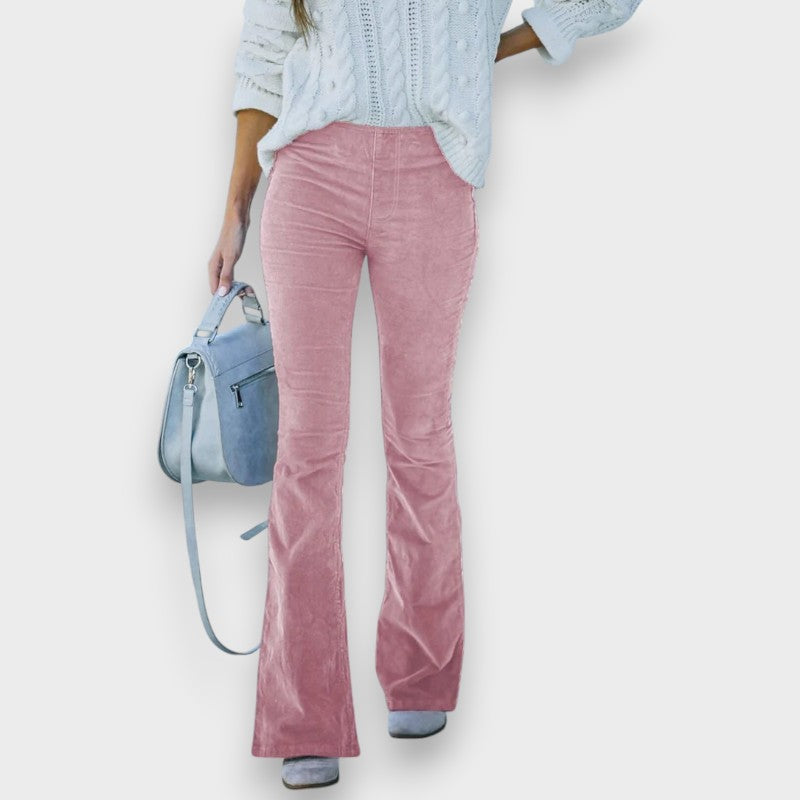 Chloe - Cord Trousers with Flared Leg
