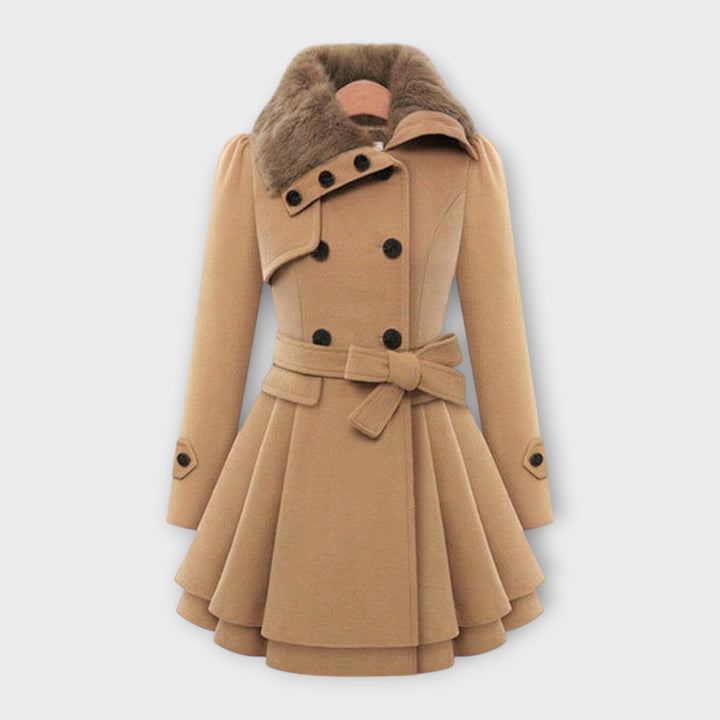 Emma - Faux Fur Collar Coat
