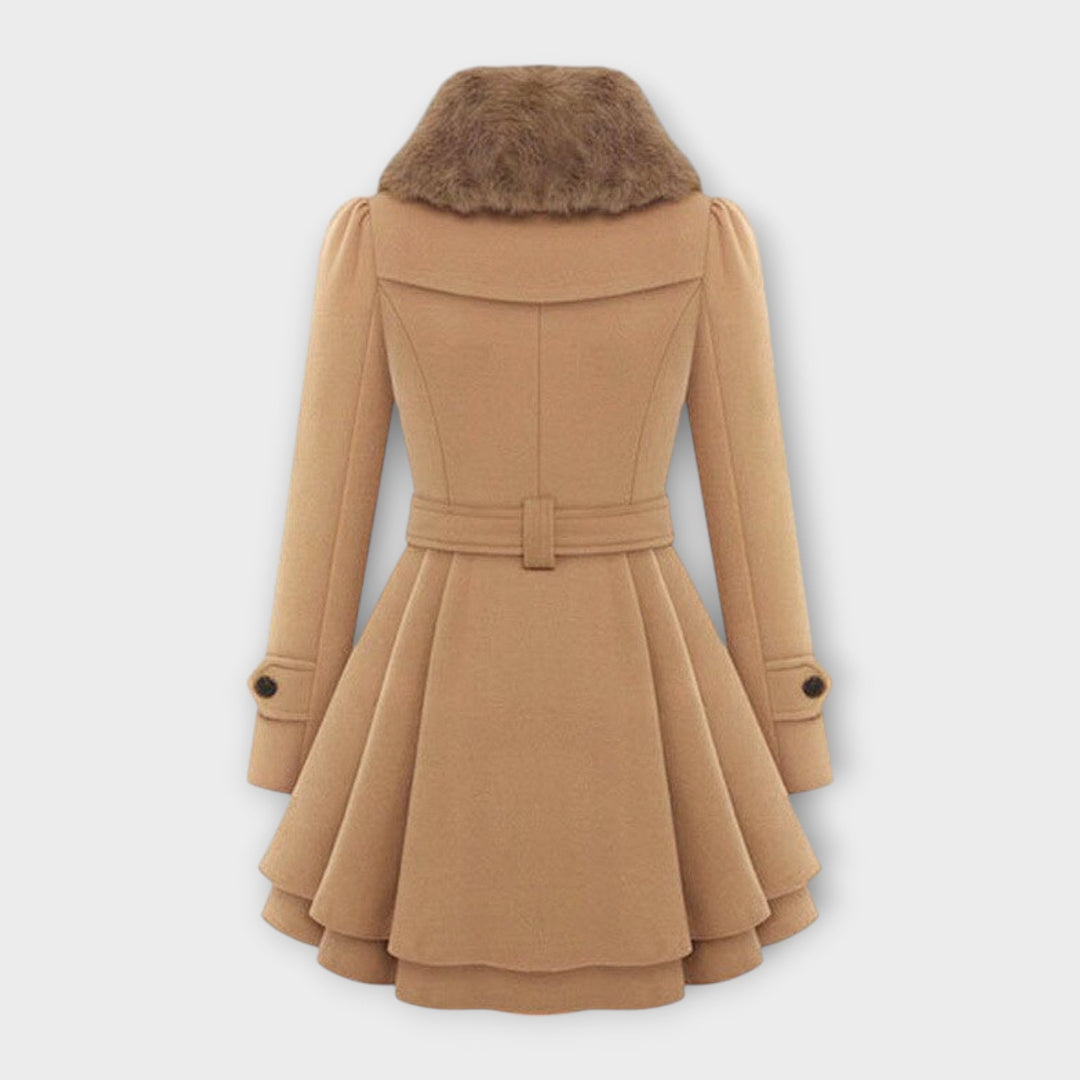 Emma - Faux Fur Collar Coat