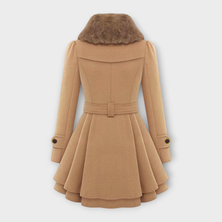 Emma - Faux Fur Collar Coat