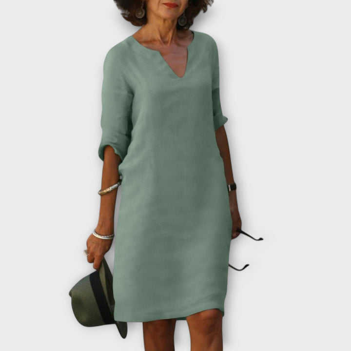Sandra - Stylish V-Neck Dress