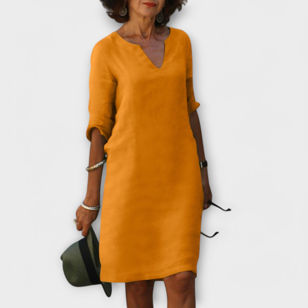 Sandra - Stylish V-Neck Dress